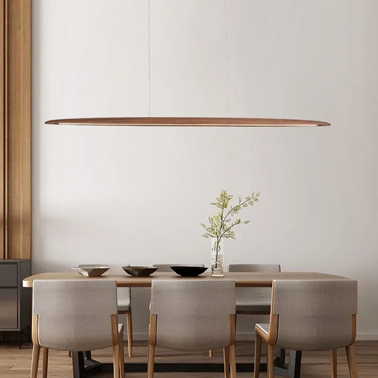 Suspension WOODDESIGN en bois Lampes suspendues Table moderne LED -  Îlot de cuisine , salle à manger Salon